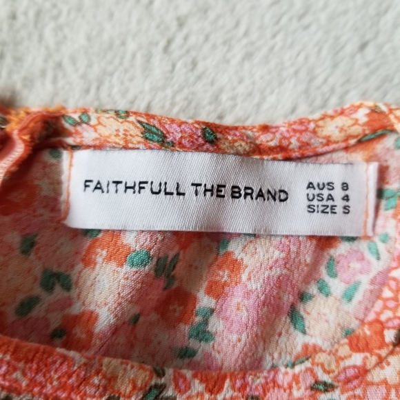 DONATED - FAITHFULL THE BRAND Peplum Top - Mathiola Floral - Picture 6 of 10